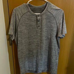 Lululemon Short Sleeve with button up. Size L